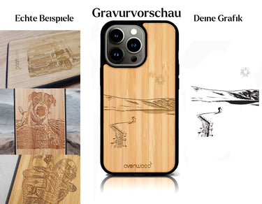 INDIVIDUELL iPhone 14 Pro Bambus-Kunststoff
